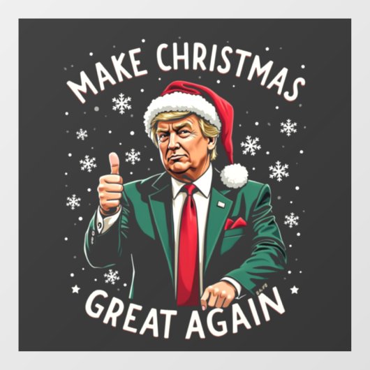 Autocollant Pour Fenêtre Rendre Noël super à nouveau moche Noël Sweat Trump (Feuille)