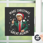 Autocollant Pour Fenêtre Rendre Noël super à nouveau moche Noël Sweat Trump (Maison)