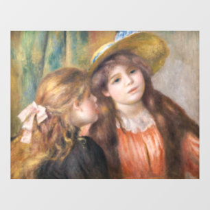 Autocollant Pour Fenêtre Renoir - Portrait de deux petites filles