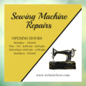 Autocollant Pour Fenêtre Réparation de machine à coudre stylée  (Feuille 3)