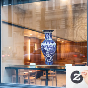 Autocollant Pour Fenêtre Réplique Film Adhésif Vase Chinois Dynastie Ming