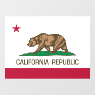 Autocollant Pour Fenêtre République de Californie (drapeau d'État)