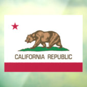 Autocollant Pour Fenêtre République de Californie (drapeau d'État) (Feuille 3)