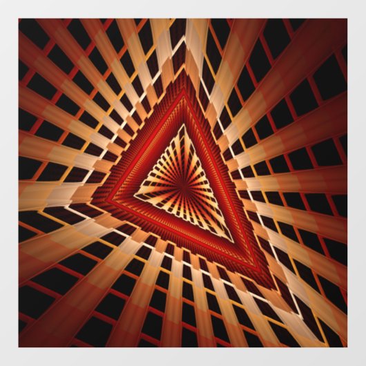 Autocollant Pour Fenêtre Réseau d'Imaginaires 3D Conception graphique fract (Feuille)