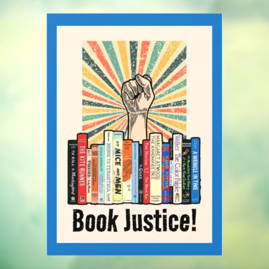 Autocollant Pour Fenêtre Réservez Justice ! (Feuille 3)