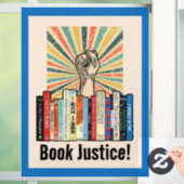 Autocollant Pour Fenêtre Réservez Justice ! (Maison)