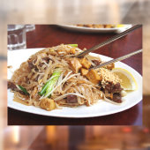 Autocollant Pour Fenêtre Restaurant de repas thaïlandais nouilles frites (Feuille 2)