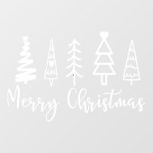 Autocollant Pour Fenêtre Restaurant et bureau Arbre de Noël (Feuille)