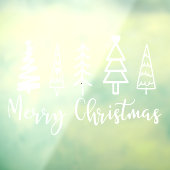 Autocollant Pour Fenêtre Restaurant et bureau Arbre de Noël (Feuille 3)