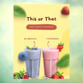 Autocollant Pour Fenêtre Restaurant Milk Shake Promotionnels Front Advert (Feuille 3)