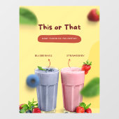 Autocollant Pour Fenêtre Restaurant Milk Shake Promotionnels Front Advert (Feuille)