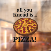 Autocollant Pour Fenêtre Restaurant Pizza Pepperoni (Feuille 2)