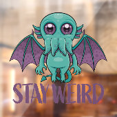 Autocollant Pour Fenêtre Reste un monstre Cthulhu mignon (Feuille 2)