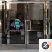 Autocollant Pour Fenêtre Reste un monstre Cthulhu mignon (Porte de bureau)