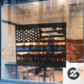 Autocollant Pour Fenêtre Retourner Le Décal De Voiture Bleu (Fenêtre de café)