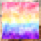 Autocollant Pour Fenêtre Retro Boho Funky Quirky Xenogender Plaid Pride (Feuille 2)