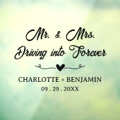 Autocollant Pour Fenêtre Ride en style avec auto-collant Mariage personnali (Feuille 3)