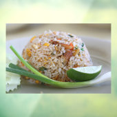 Autocollant Pour Fenêtre Riz frit Thai Cuisine thaïlandaise Riz (Feuille 3)