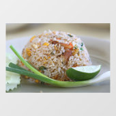 Autocollant Pour Fenêtre Riz frit Thai Cuisine thaïlandaise Riz (Feuille)