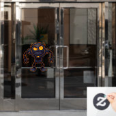 Autocollant Pour Fenêtre Robot en colère (Porte de bureau)