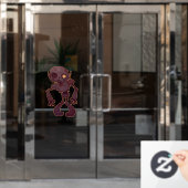 Autocollant Pour Fenêtre Robot Zombie Rusty (Porte de bureau)