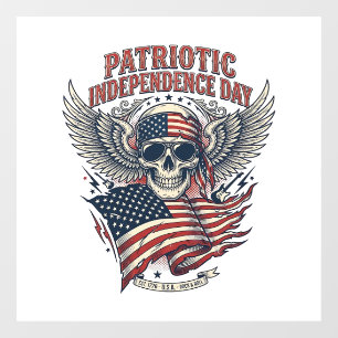 Autocollant Pour Fenêtre Rocker du bandana patriotique Méta musique Old Glo