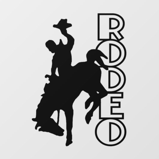 Autocollant Pour Fenêtre Rodéo (Feuille)