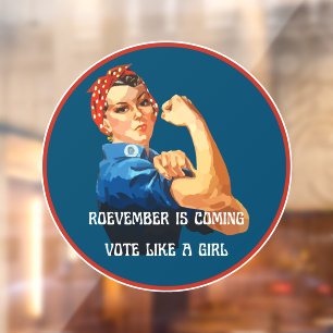 Autocollant Pour Fenêtre Roevember vient Rosie le Riveter