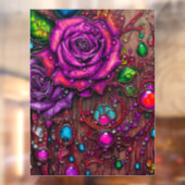 Autocollant Pour Fenêtre Rose (Feuille 2)