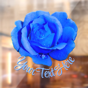 Autocollant Pour Fenêtre Rose Decal Personnalisé Rose Bleu Clouage de fenêt