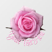 Autocollant Pour Fenêtre Rose Decal Personnalisé Rose Vitre Clou (Feuille)