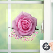 Autocollant Pour Fenêtre Rose Decal Personnalisé Rose Vitre Clou (Maison)