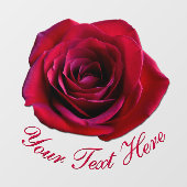 Autocollant Pour Fenêtre Rose Decal Personnalisé Rose Vitre Clouage (Feuille)