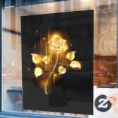 Autocollant Pour Fenêtre Rose d'or ( rose d'or ) (Fenêtre de café)