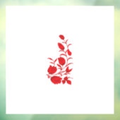 Autocollant Pour Fenêtre Rose Madder, design floral Thunderbird (Feuille 3)