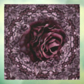 Autocollant Pour Fenêtre Rose Mandala (Feuille 3)