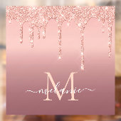 Autocollant Pour Fenêtre Rose Parties scintillant or personnalisé Nom de la (Feuille 2)