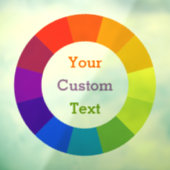 Autocollant Pour Fenêtre Roue couleur (Feuille 3)