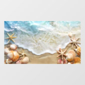 Autocollant Pour Fenêtre Sable et mer (Feuille)