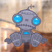 Autocollant Pour Fenêtre Sad Robot (Feuille 2)