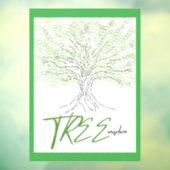 Autocollant Pour Fenêtre Sagesse de l'arbre (Feuille 3)