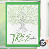 Autocollant Pour Fenêtre Sagesse de l'arbre (Maison)