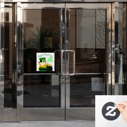 Autocollant Pour Fenêtre Saint Patrick's Day (Porte de bureau)