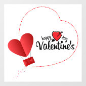 Autocollant Pour Fenêtre Saint Valentin (Feuille)