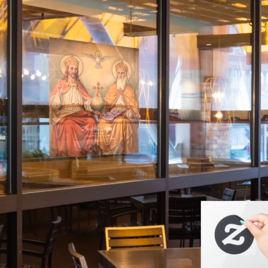 Autocollant Pour Fenêtre Sainte Trinité (Fenêtre du restaurant)