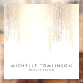 Autocollant Pour Fenêtre Salon de Beauté Luxueux Faux Confettis de Pluie en (Feuille 2)