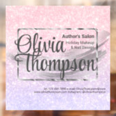 Autocollant Pour Fenêtre Salon de beauté Pearl Silver (Feuille 2)