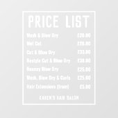 Autocollant Pour Fenêtre Salon de coiffure pour dames (Feuille)