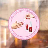 Autocollant Pour Fenêtre Salon de manucure personnalisé Les entrées sont le (Feuille 2)