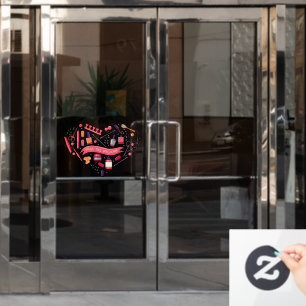 Autocollant Pour Fenêtre Salon d'ongles les entrées libres sont les bienven